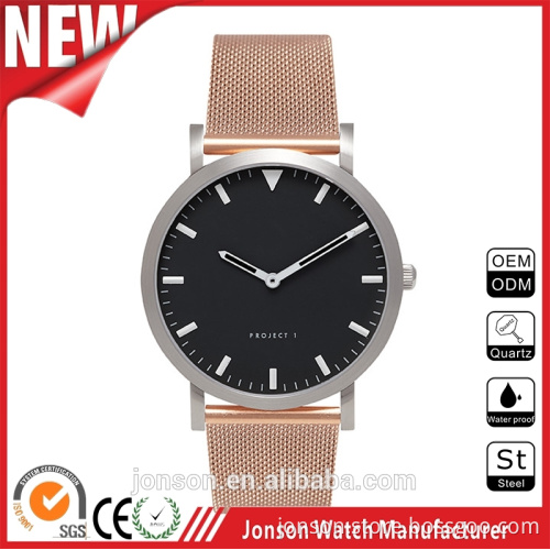 2016 premium quality watch custom black dials women cool heavy watches
